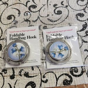 Set of Two Foldable Hanbag Hooks